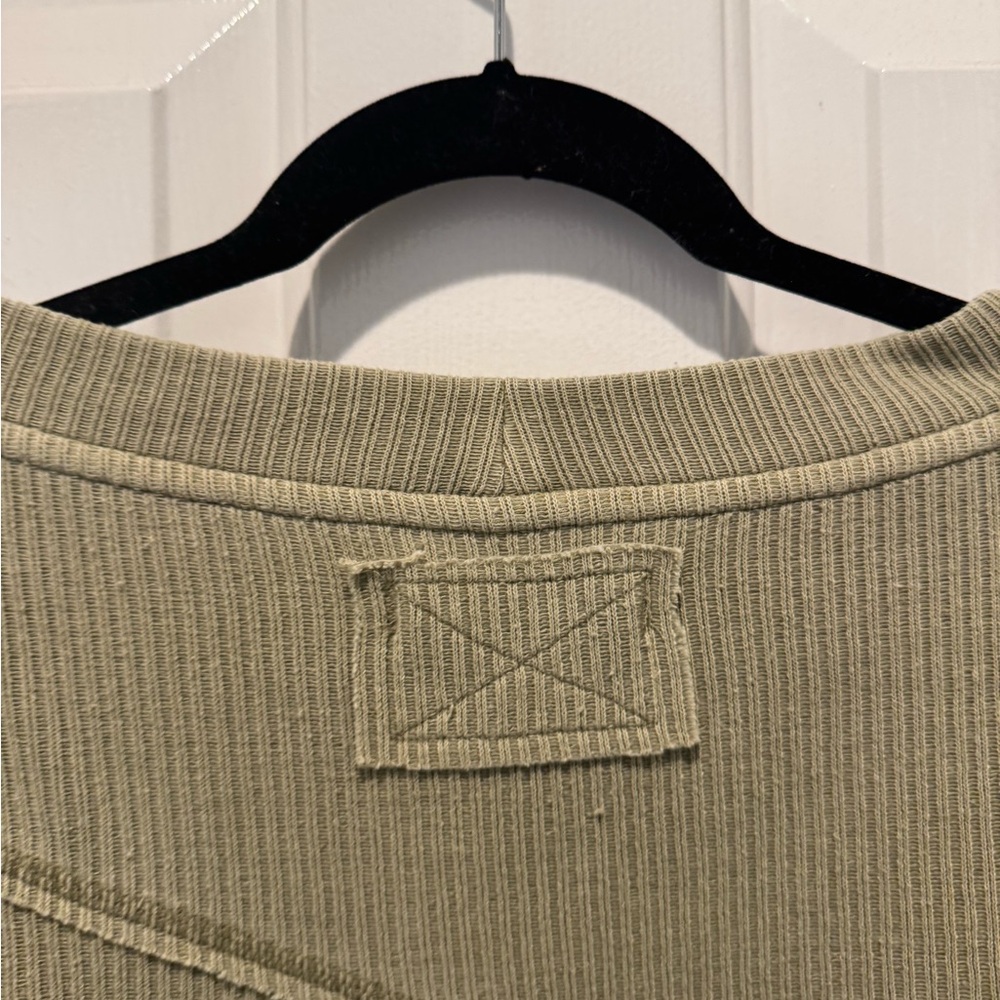 We The Free Olive Ribbed Top - Picture 4 of 13